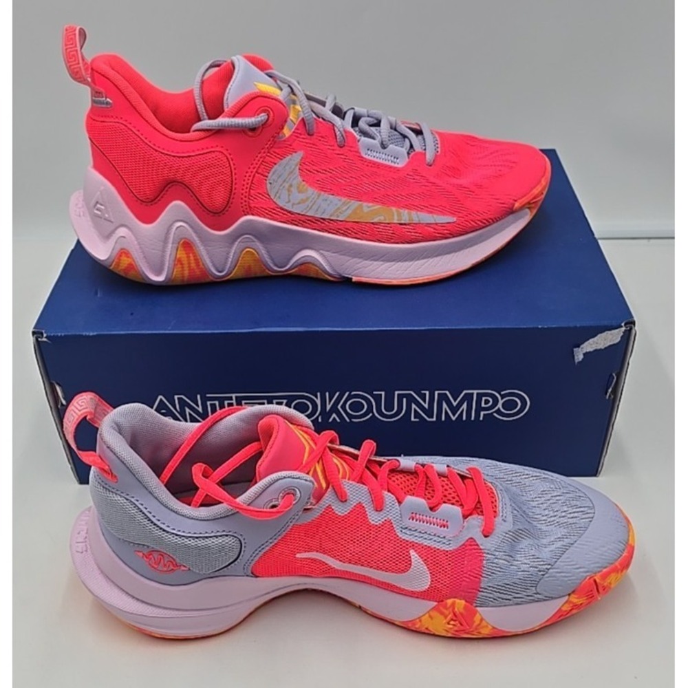 Nike Giannis Immortality 2 Mid Hot Punch Mismatched - DQ1943-600 9.5
